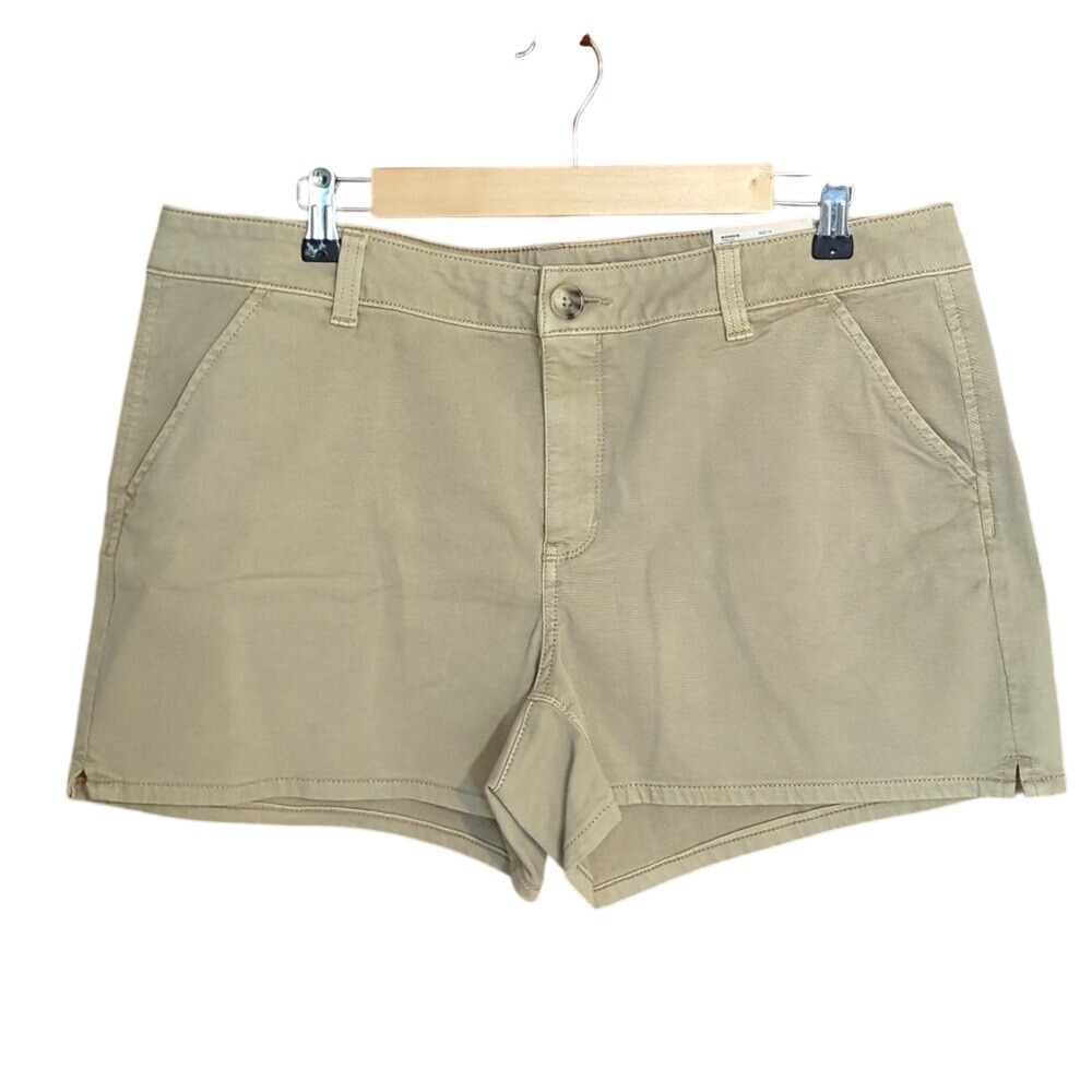 NEW SO Women's Chino Flat Front Short Sz 16